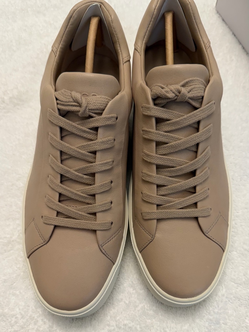 Women’s Casual Leather Sneakers in “Cafe”- VINCE